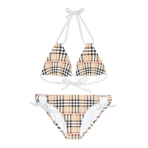 women 2 piece burberry swimsuit|Burberry bikini etsy.